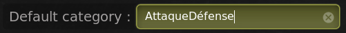 3. Default category